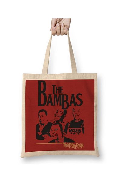 Baskı Dükkanı Η υφασμάτινη τσάντα Bambas 2 με μακριά λαβή