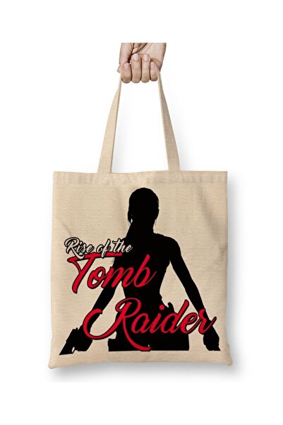 Baskı Dükkanı Tomb Raider tkanina Torba duga Sa ručkom