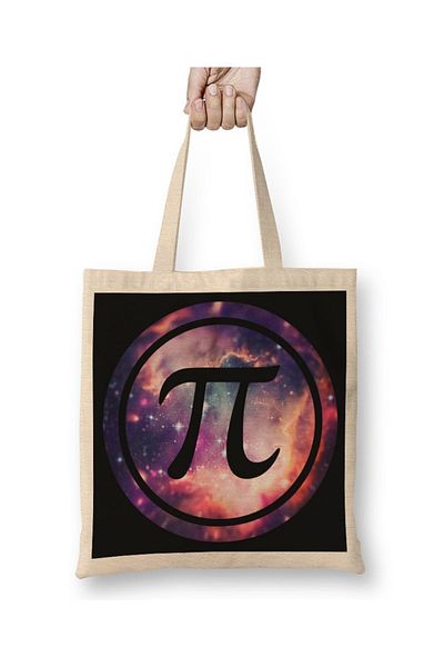Baskı Dükkanı Υφασμάτινη τσάντα Space Pi Count με μακριά λαβή