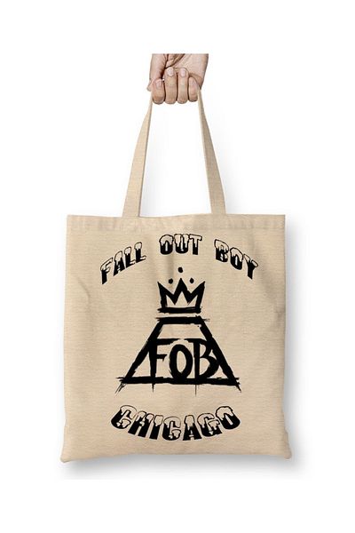 Baskı Dükkanı Υφασμάτινη τσάντα Fall Out Boy με μακριά λαβή
