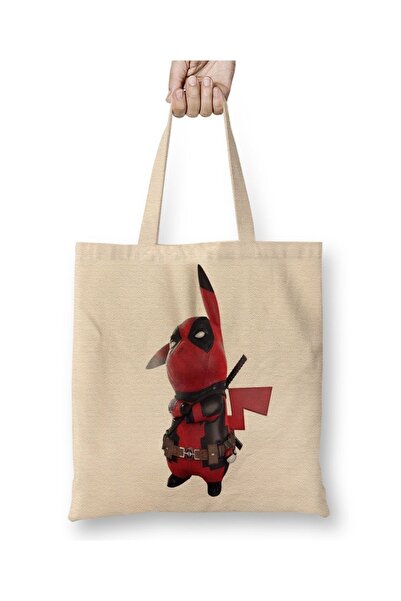 Baskı Dükkanı Desenso Deadpool tkanina Torba duga Sa ručkom