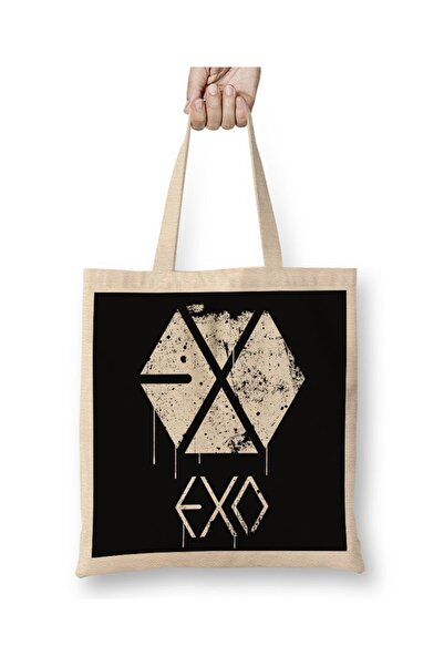 Baskı Dükkanı Exo Grunge tkanina za farbanje sprejom Torba dugačka Sa ručkom