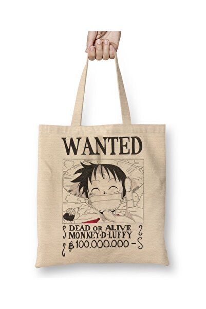 Baskı Dükkanı Traži se Luffy tkanina Torba duga Sa ručkom