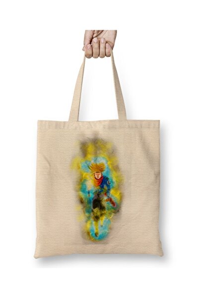 Baskı Dükkanı Trunks Super Saiyan Rage Cloth Torba Dugačka Sa ručkom