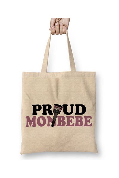 Baskı Dükkanı Monsta X Proud Monbebe υφασμάτινη τσάντα με μακριά λαβή