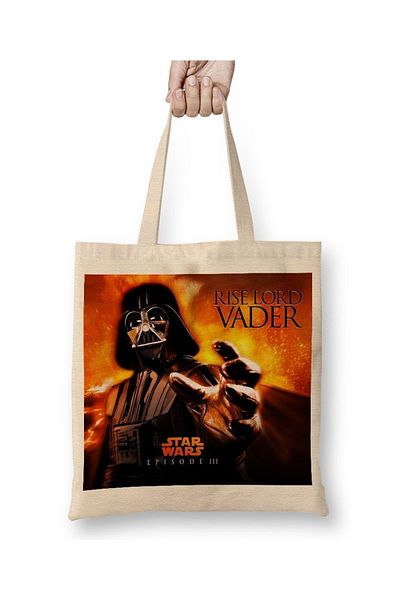 Baskı Dükkanı Geantă din pânză Star Wars Darth Vader cu mâner lung