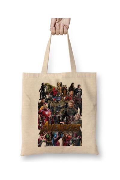 Baskı Dükkanı Avengers Infinity War Ekskluzivna Nerd Word tkanina Torba Duga ...
