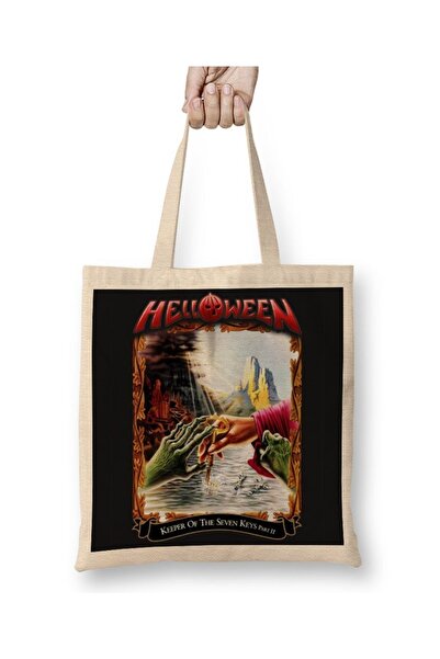 Baskı Dükkanı Helloween Čuvar Sedam Ključeva Deo II Tkanina Torba Duga Sa ručkom