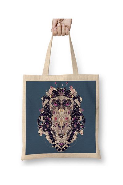 Baskı Dükkanı Τσάντα Monkey Cloth με μακριά λαβή