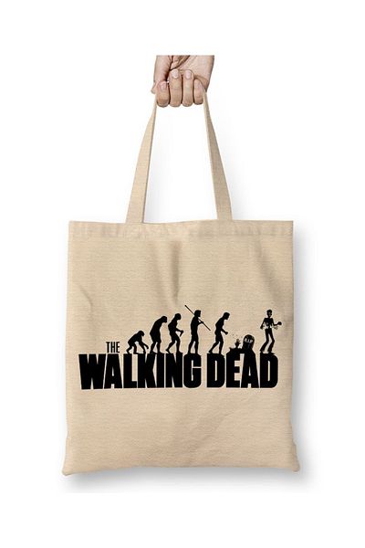 Baskı Dükkanı The Walking Dead υφασμάτινη τσάντα με μακριά λαβή