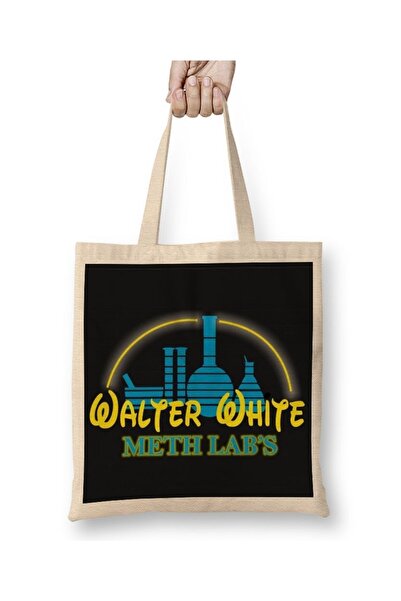 Baskı Dükkanı Breaking Bad Meth Labs Logo Orlando Disney Parodija Majica Torb...