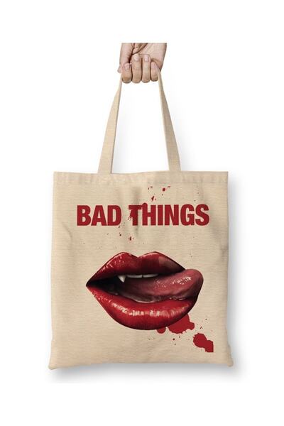 Baskı Dükkanı True Blood Bad Things Tkanina Torba Duga Sa ručkom