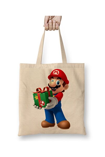 Baskı Dükkanı Super Mario tkanina Torba duga Sa ručkom