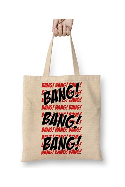 Baskı Dükkanı Deadpool Bang Bang tkanina Torba duga Sa ručkom