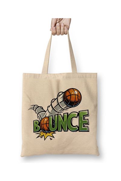 Baskı Dükkanı Υφασμάτινη τσάντα Bounce με μακριά λαβή