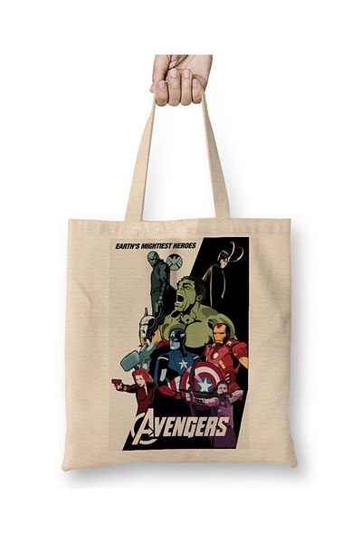 Baskı Dükkanı Avengers 2 υφασμάτινη τσάντα με μακριά λαβή
