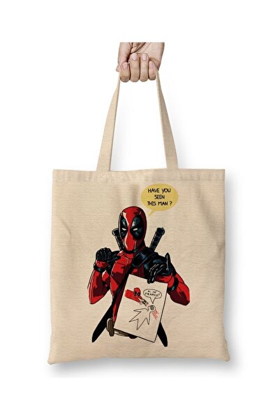 Baskı Dükkanı Deadpool Marvel Francis Cloth Torba Dugačka Sa ručkom