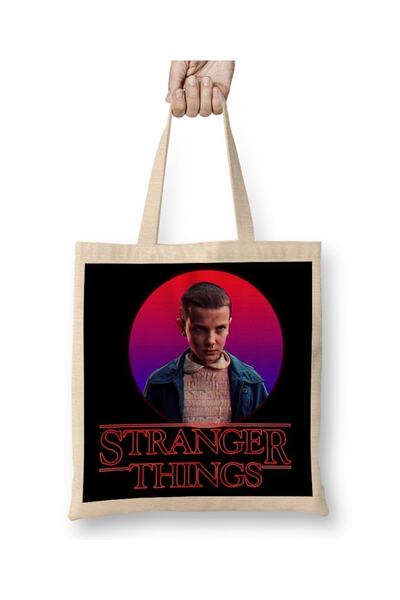 Baskı Dükkanı حقيبة ملابس من Stranger Things 03 بمقبض طويل