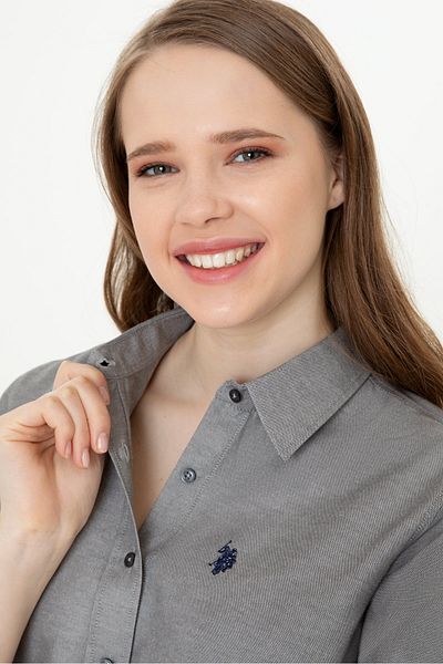 U.S. Polo Assn. Cămașă gri pentru femei