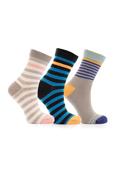 Miorre Γυναικείες ριγέ κάλτσες 3 συσκευασιών