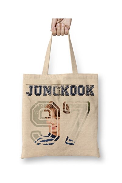 Baskı Dükkanı Bts Jungkook 001 Tkanina Torba Duga Sa ručkom