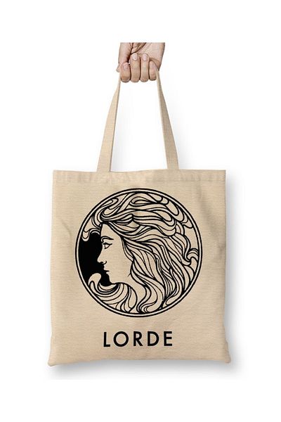 Baskı Dükkanı Υφασμάτινη τσάντα Lorde Pure Heroine με μακριά λαβή
