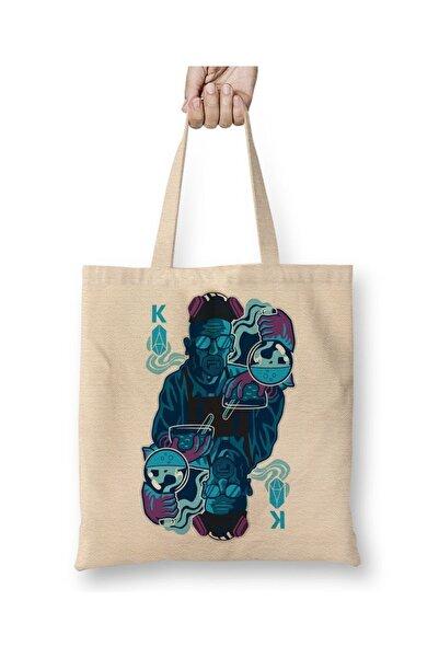 Baskı Dükkanı حقيبة يد بريكنج باد كينج هايزنبرج بمقبض طويل