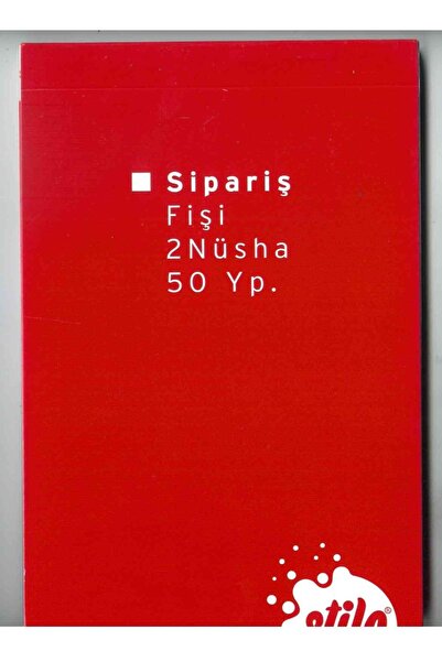 FİYPER Sipariş Fişi - Otokopili 2 Nüsha