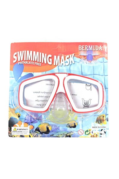 BERMUDA Kırmızı Phthalate Free Yüzücü Maskesi, sağlıklı ve konforlu kullanım ...