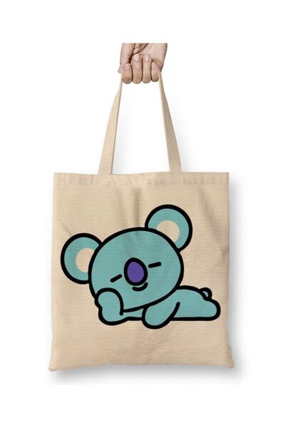 Baskı Dükkanı Bts Bt21 Koya tkanina Torba duga Sa ručkom