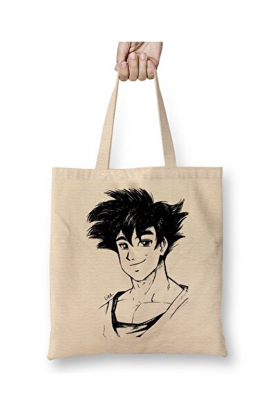 Baskı Dükkanı Goku Super Dragon Ball tkanina Torba duga Sa ručkom