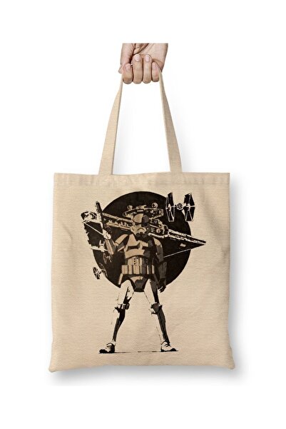 Baskı Dükkanı Darth Vader Spreman sam Tkanina Torba Duga Sa ručkom