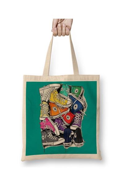 Baskı Dükkanı Stylo teniski krpica Torba dugačka Sa ručkom