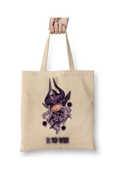 Baskı Dükkanı Syndra R da pobedi u LOL igri, tkanina Torba duga Sa ručkom