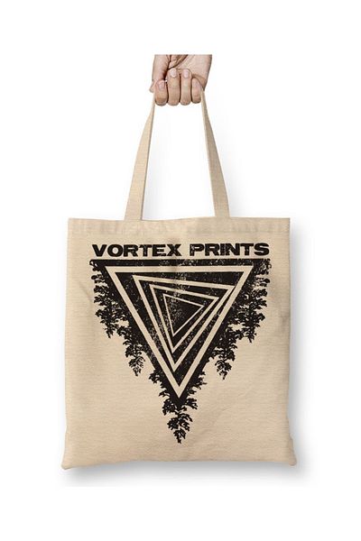 Baskı Dükkanı Υφασμάτινη τσάντα Vortex Prints Logo με μακριά λαβή