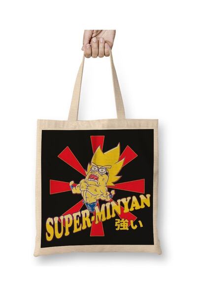 Baskı Dükkanı Super Minion Minyan tkanina Torba dugačka Sa ručkom