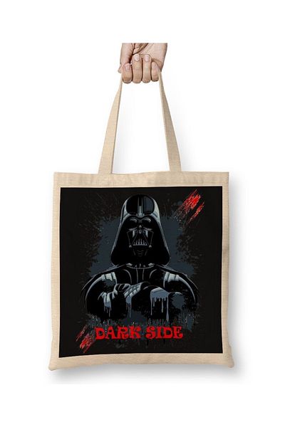 Baskı Dükkanı Darth Vader 04 υφασμάτινη τσάντα με μακριά λαβή