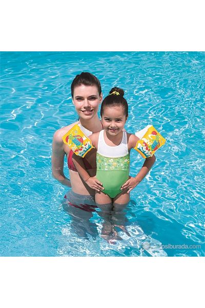 BESTWAY Turtle Armbands Figured Inflatable Sea Arm Sleeve 23 X 15 cm Yellow