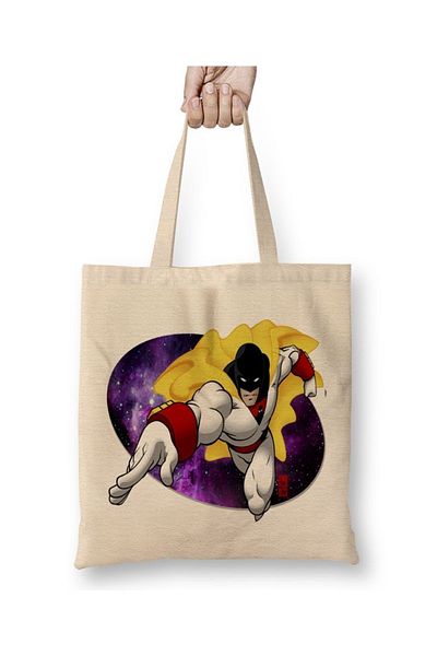 Baskı Dükkanı Space Ghost 01 υφασμάτινη τσάντα με μακριά λαβή