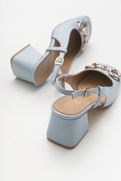 Luvi Modré dámské boty na podpatku Karol Bebe