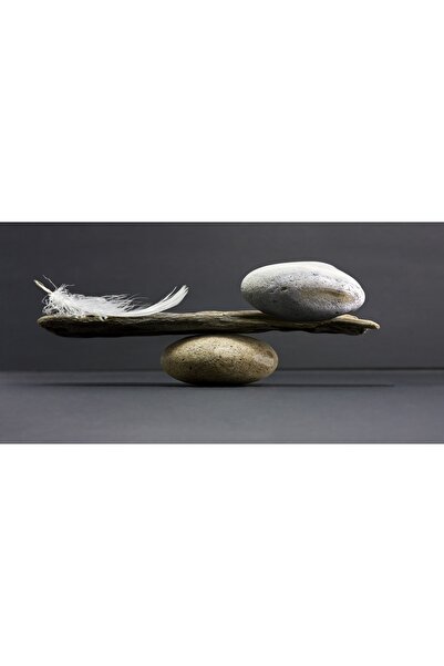 Lona Sanat Hayatın Dengesi Duvar Dekorasyon Moda Tablo 60x120 Cm