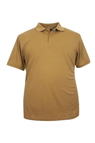rugatchi Men's Large Size Oversize Polo Collar Plain Pique T-Shirt