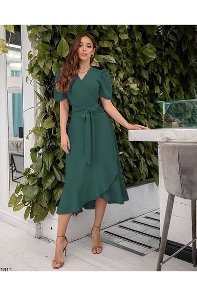JANES Μίντι Μήκος Ζώνη Φόρεμα 120εκ
