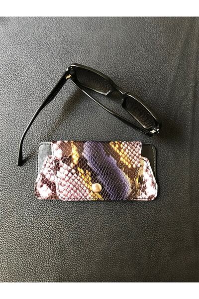 ViP GiFT Glasses Case Glasses Container Genuine Leather Snake