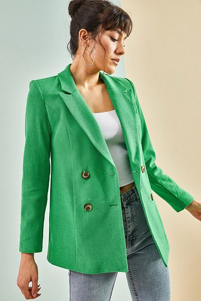 Bianco Lucci Women's Four Button Jacket 8080