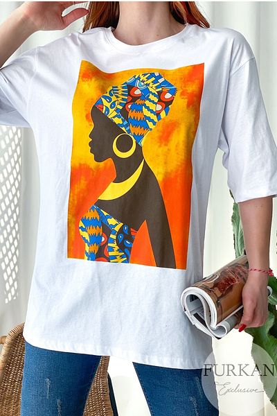 FEMELLE Tricou imprimat oversize