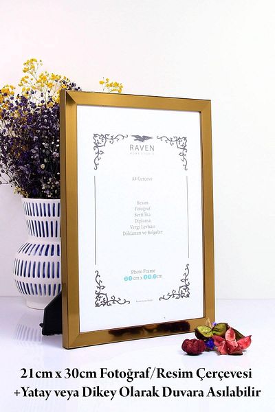 Raven 21cm X 30cm Adjustable Stand and Wall-Mount Frame for Pictures, Photos, Documents, Posters, and Papers