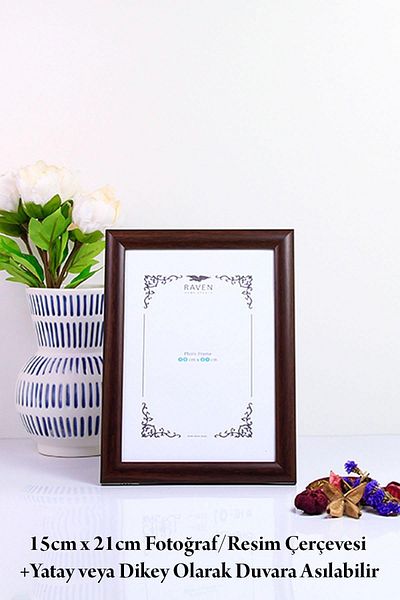 Raven 15cm X 21cm Picture, Photo, Document, Poster, Paper Frame with Adjustable Stand and Wall Mount.