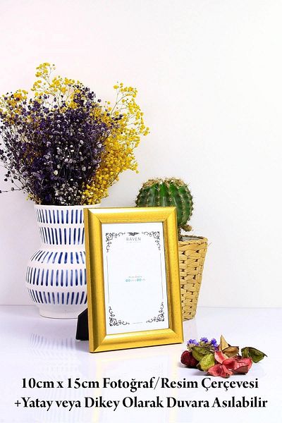Raven 10cm X 15cm Adjustable Picture, Photo, Document, Poster, Frame with Stand and Wall Mount