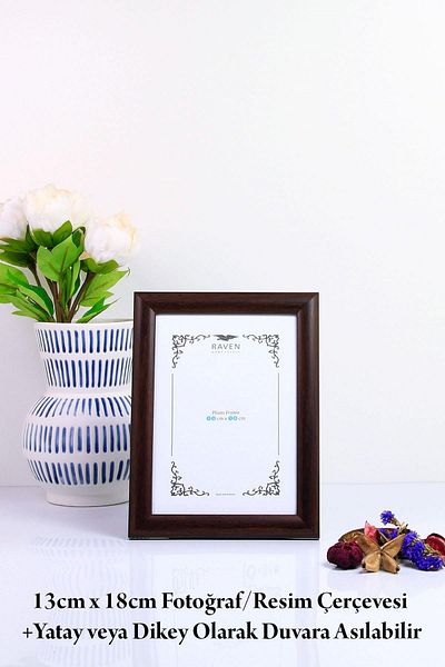 Raven 13cm X 18cm Picture, Photo, Document, Poster, Paper Frame with Adjustable Stand and Wall Mounting